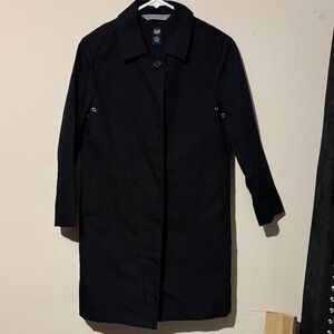 GAP Women's Classic Black Trench Coat